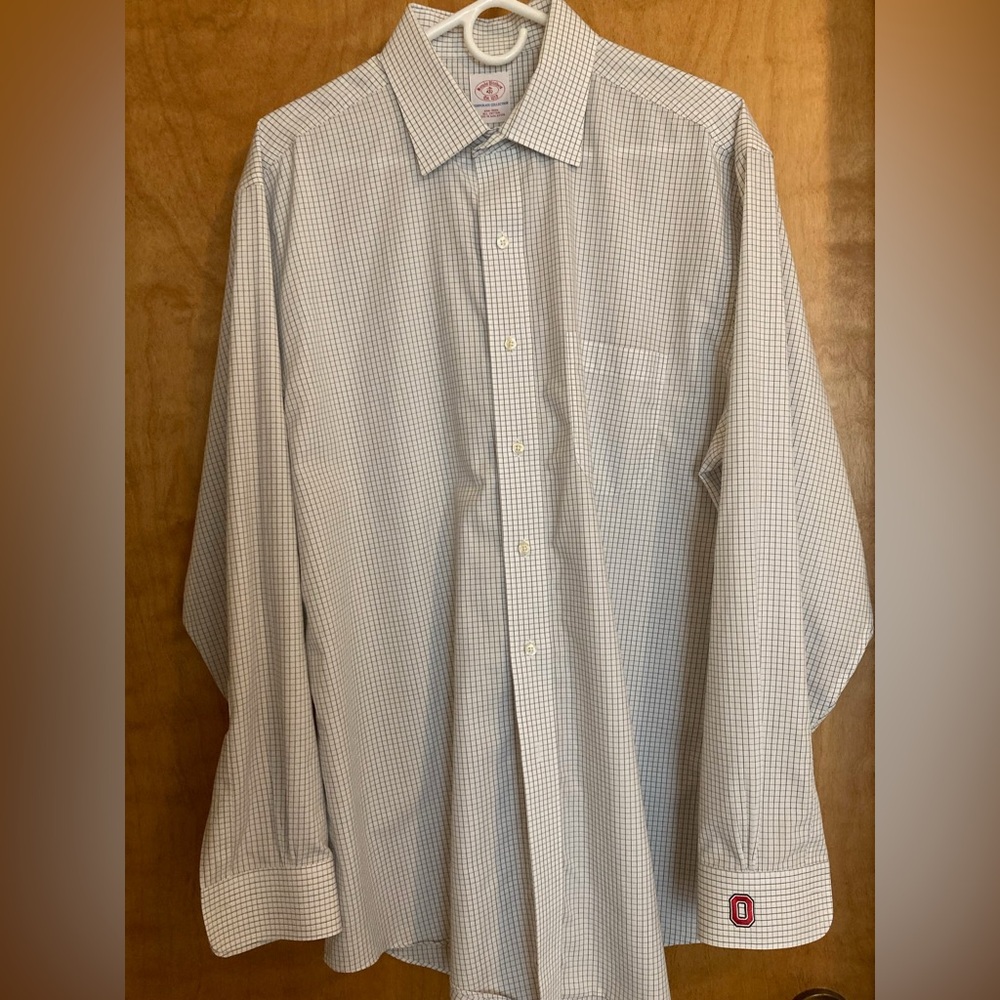 Brooks Brothers Men's Ohio State Button Down Shirt Corporate Collection OSU